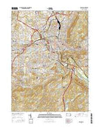 Reading Pennsylvania Current topographic map, 1:24000 scale, 7.5 X 7.5 Minute, Year 2016 from Pennsylvania Map Store