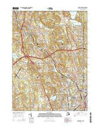 Pawtucket Rhode Island Current topographic map, 1:24000 scale, 7.5 X 7.5 Minute, Year 2015 from Rhode Island Map Store