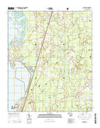 Bonneau South Carolina Current topographic map, 1:24000 scale, 7.5 X 7.5 Minute, Year 2014 from South Carolina Map Store