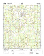 Bowman South Carolina Current topographic map, 1:24000 scale, 7.5 X 7.5 Minute, Year 2014 from South Carolina Map Store