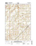 Claremont South Dakota Current topographic map, 1:24000 scale, 7.5 X 7.5 Minute, Year 2015 from South Dakota Map Store