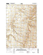 Hickman Lake South Dakota Current topographic map, 1:24000 scale, 7.5 X 7.5 Minute, Year 2015 from South Dakota Map Store