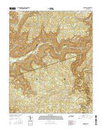 Lonewood Tennessee Current topographic map, 1:24000 scale, 7.5 X 7.5 Minute, Year 2016 from Tennessee Map Store