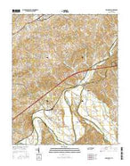 Springvale Tennessee Current topographic map, 1:24000 scale, 7.5 X 7.5 Minute, Year 2016 from Tennessee Map Store