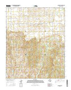 Clarendon SE Texas Current topographic map, 1:24000 scale, 7.5 X 7.5 Minute, Year 2016 from Texas Map Store