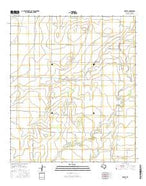 Mereta Texas Current topographic map, 1:24000 scale, 7.5 X 7.5 Minute, Year 2016 from Texas Map Store