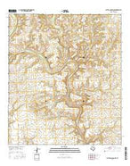 Meyers Canyon NW Texas Current topographic map, 1:24000 scale, 7.5 X 7.5 Minute, Year 2016 from Texas Map Store