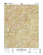 Clayville Virginia Current topographic map, 1:24000 scale, 7.5 X 7.5 Minute, Year 2016 from Virginia Map Store