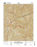 Keysville Virginia Current topographic map, 1:24000 scale, 7.5 X 7.5 Minute, Year 2016 from Virginia Map Store