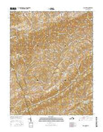 Moll Creek Virginia Current topographic map, 1:24000 scale, 7.5 X 7.5 Minute, Year 2016 from Virginia Map Store