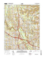 Yellow Tavern Virginia Current topographic map, 1:24000 scale, 7.5 X 7.5 Minute, Year 2016 from Virginia Map Store