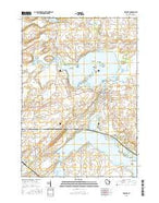 Fox Lake Wisconsin Current topographic map, 1:24000 scale, 7.5 X 7.5 Minute, Year 2015 from Wisconsin Map Store