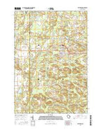 Wittenberg Wisconsin Current topographic map, 1:24000 scale, 7.5 X 7.5 Minute, Year 2015 from Wisconsin Map Store