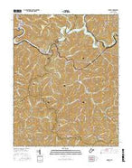 Gilbert West Virginia Current topographic map, 1:24000 scale, 7.5 X 7.5 Minute, Year 2016 from West Virginia Map Store