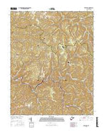 Keystone West Virginia Current topographic map, 1:24000 scale, 7.5 X 7.5 Minute, Year 2016 from West Virginia Map Store