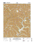 Oceana West Virginia Current topographic map, 1:24000 scale, 7.5 X 7.5 Minute, Year 2016 from West Virginia Map Store