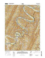 Paw Paw West Virginia Current topographic map, 1:24000 scale, 7.5 X 7.5 Minute, Year 2016 from West Virginia Map Store