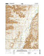 La Barge Wyoming Current topographic map, 1:24000 scale, 7.5 X 7.5 Minute, Year 2015 from Wyoming Map Store