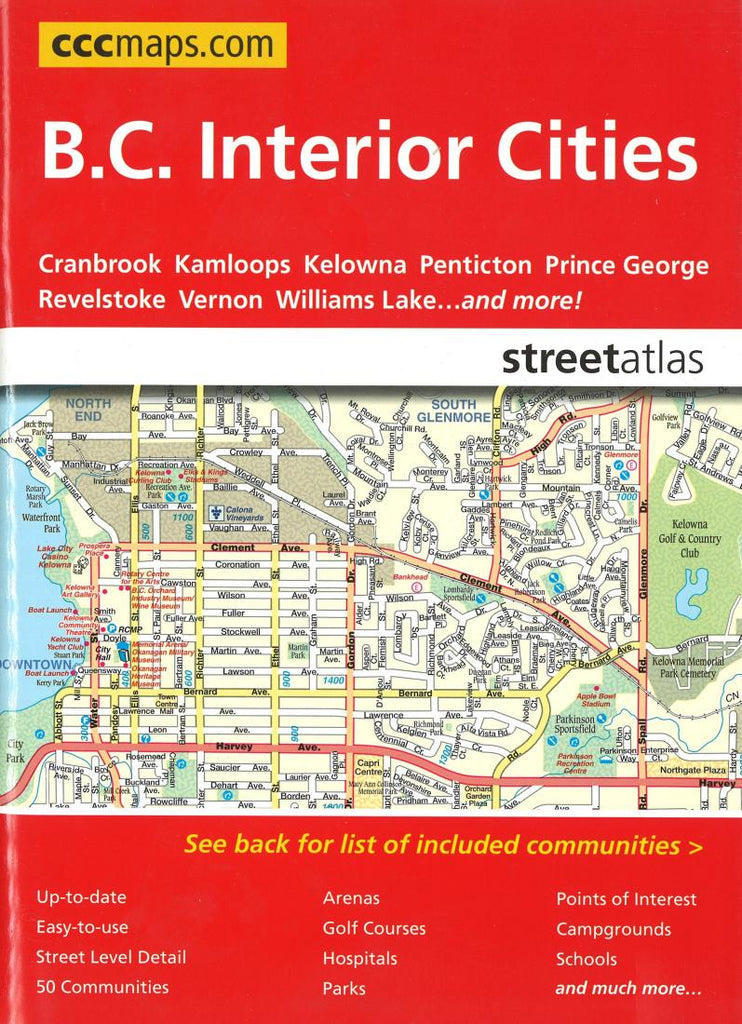 Buy Map British Columbia Interior Cities Street Atlas By Canadian   Big 50712da3 Eda5 4d1a B1ed D2d5d07f79a2 1024x1024 