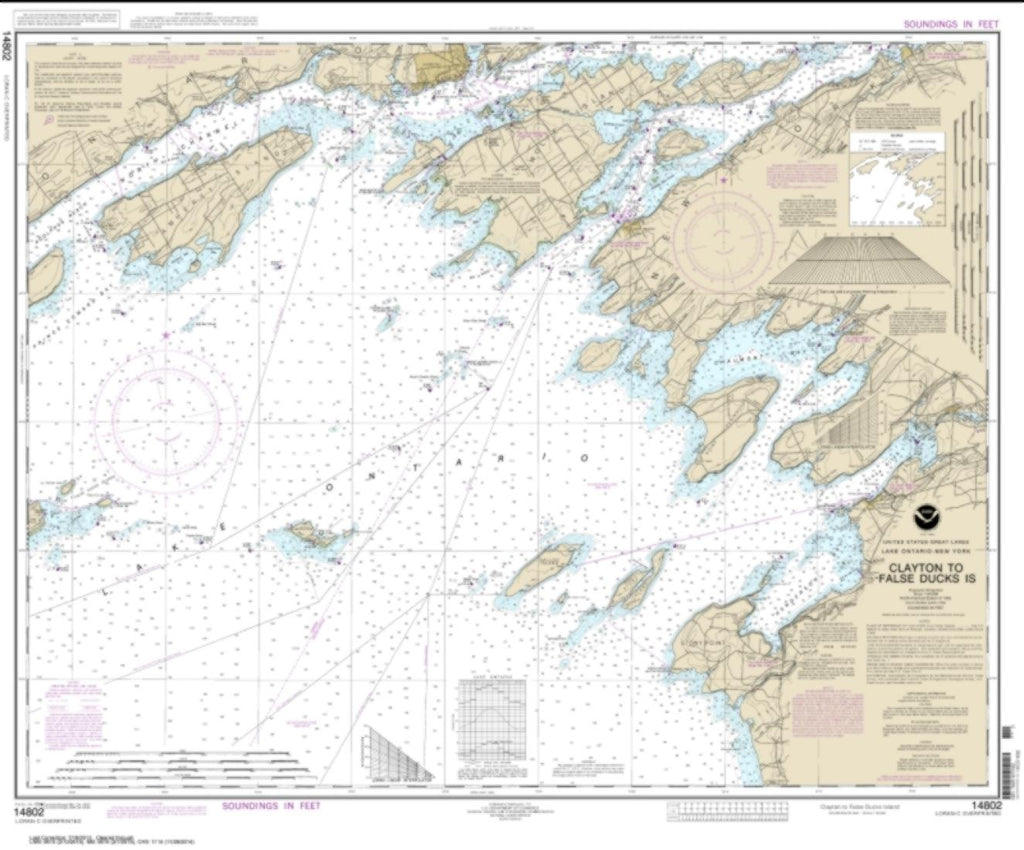 Buy map: Clayton to False Ducks ls. (14802-31) by NOAA – YellowMaps Map ...