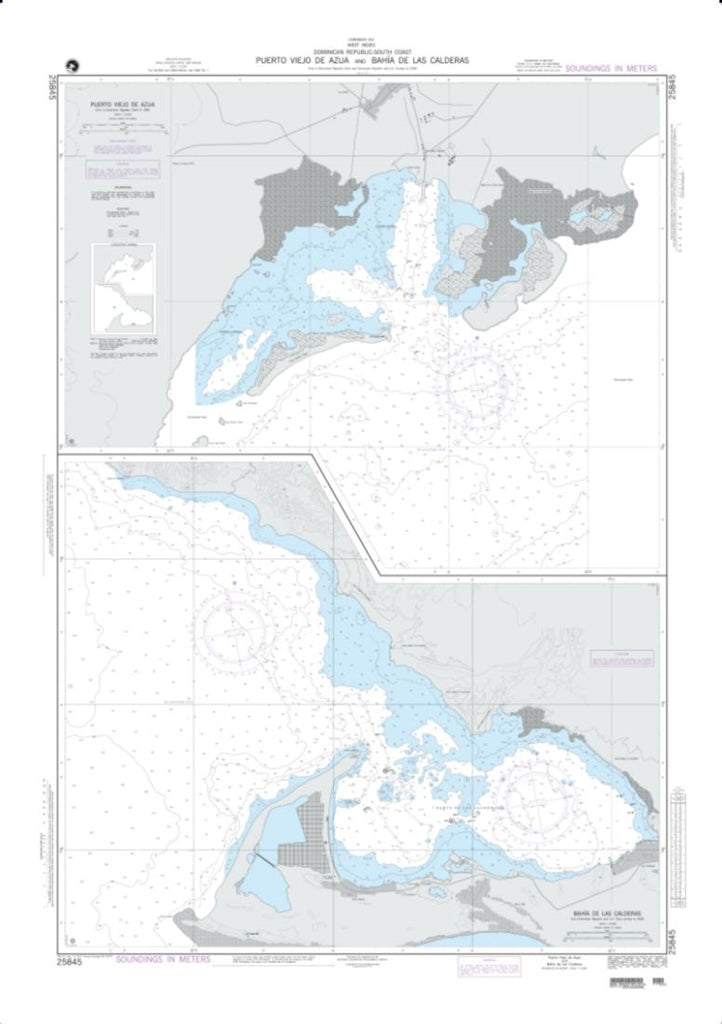 Buy map: Puerto Viejo De Azua And Bahia De Las Calderas; Plan A ...