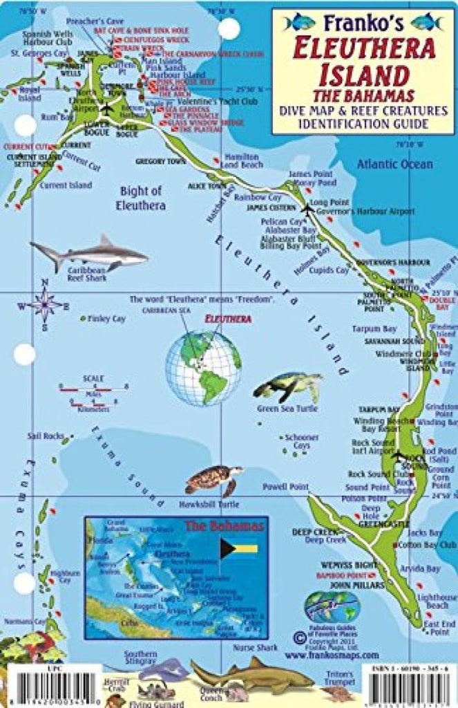 Buy map: Bahamas Fish Card, Eleuthera Island Fish Card 2010 by Frankos ...