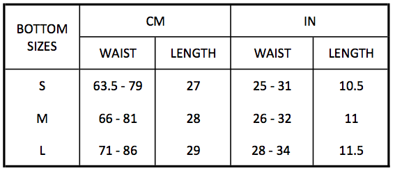 Nara shorts size