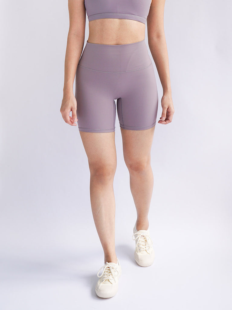 lilac biker shorts