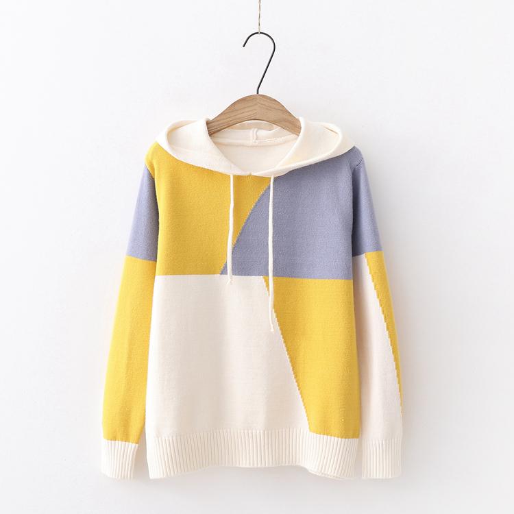 mixed color hoodie