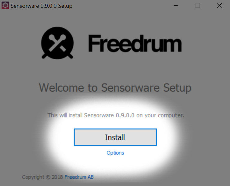 Sensorwareをインストールする