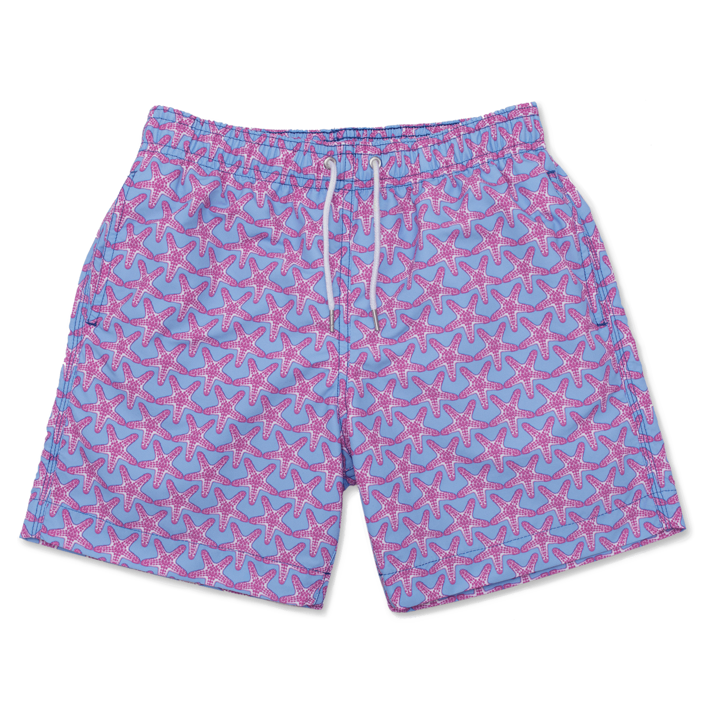 Mens Pink Swim Shorts With 'Starfish' Printed Design – BUNKS | Swimming ...