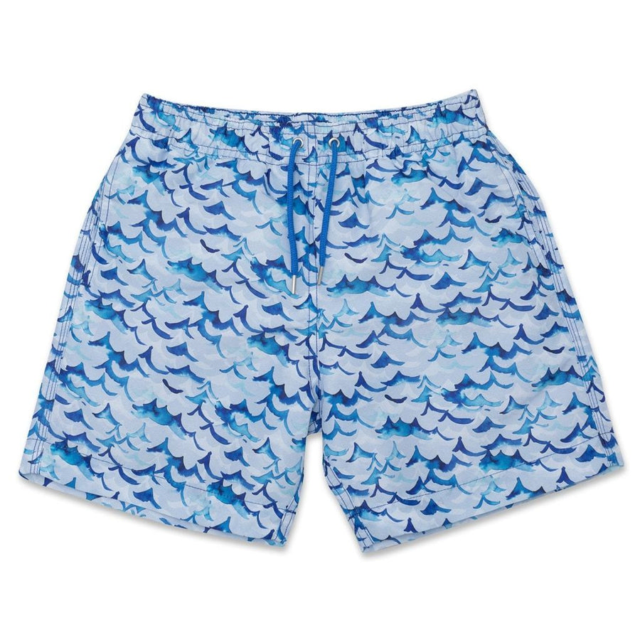 Inky Wave Swim Shorts - Made From Repreve Yarn - Eco – BUNKS | Swimming ...