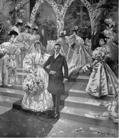 The wedding dress of Consuela Vanderbilt