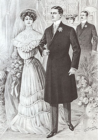 The Duke of Marlborough in wedding Morning suti