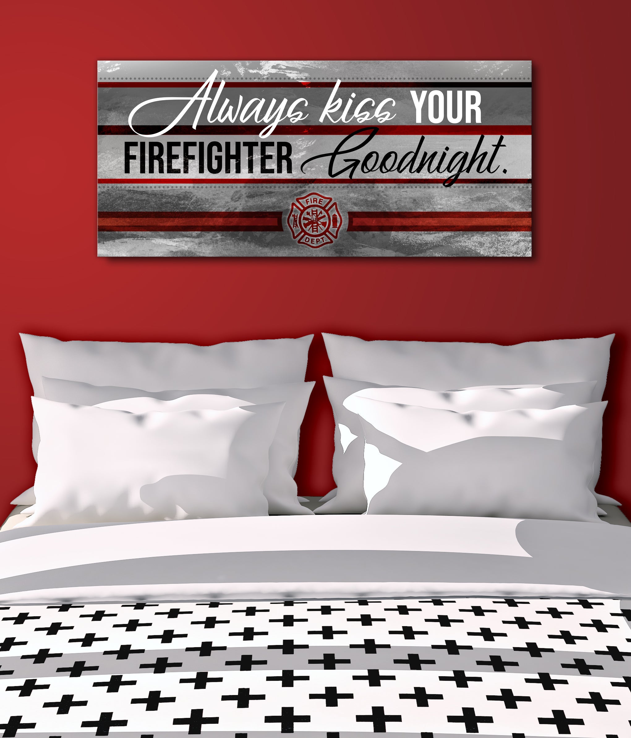 scesy, Always kiss your Firefighter goodnight T-shirt - Scesy