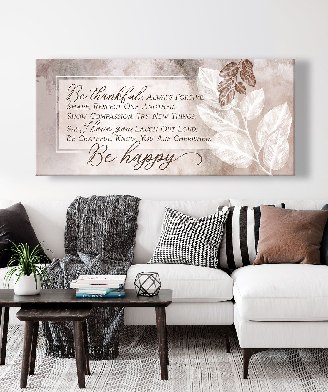 Christian Wall Art Be Thankful Always Forgive Wood Frame Ready To Ha Sense Of Art