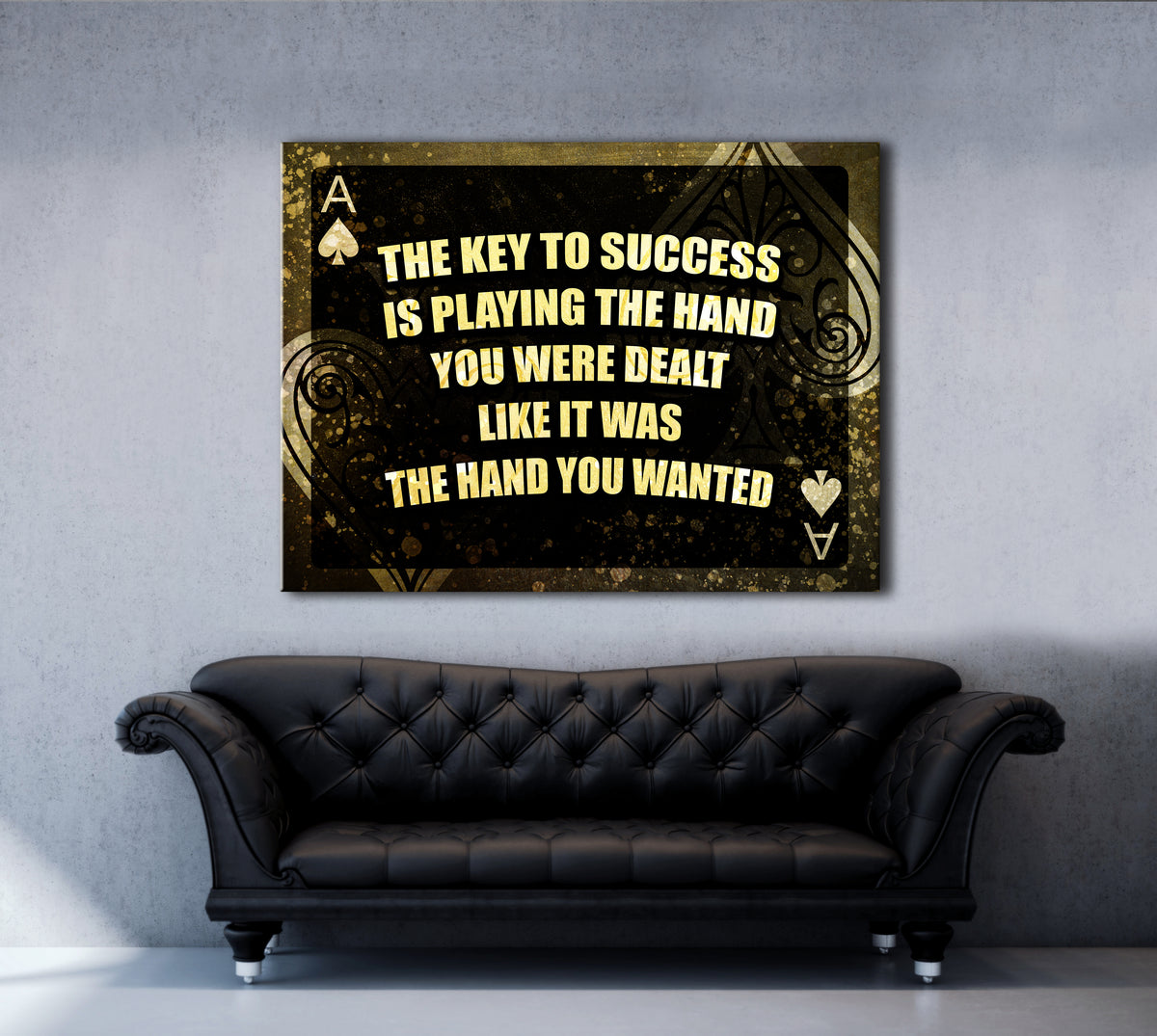 Inspire Wall Art Key To Success V2 Wood Frame Ready To Hang Sense Of Art