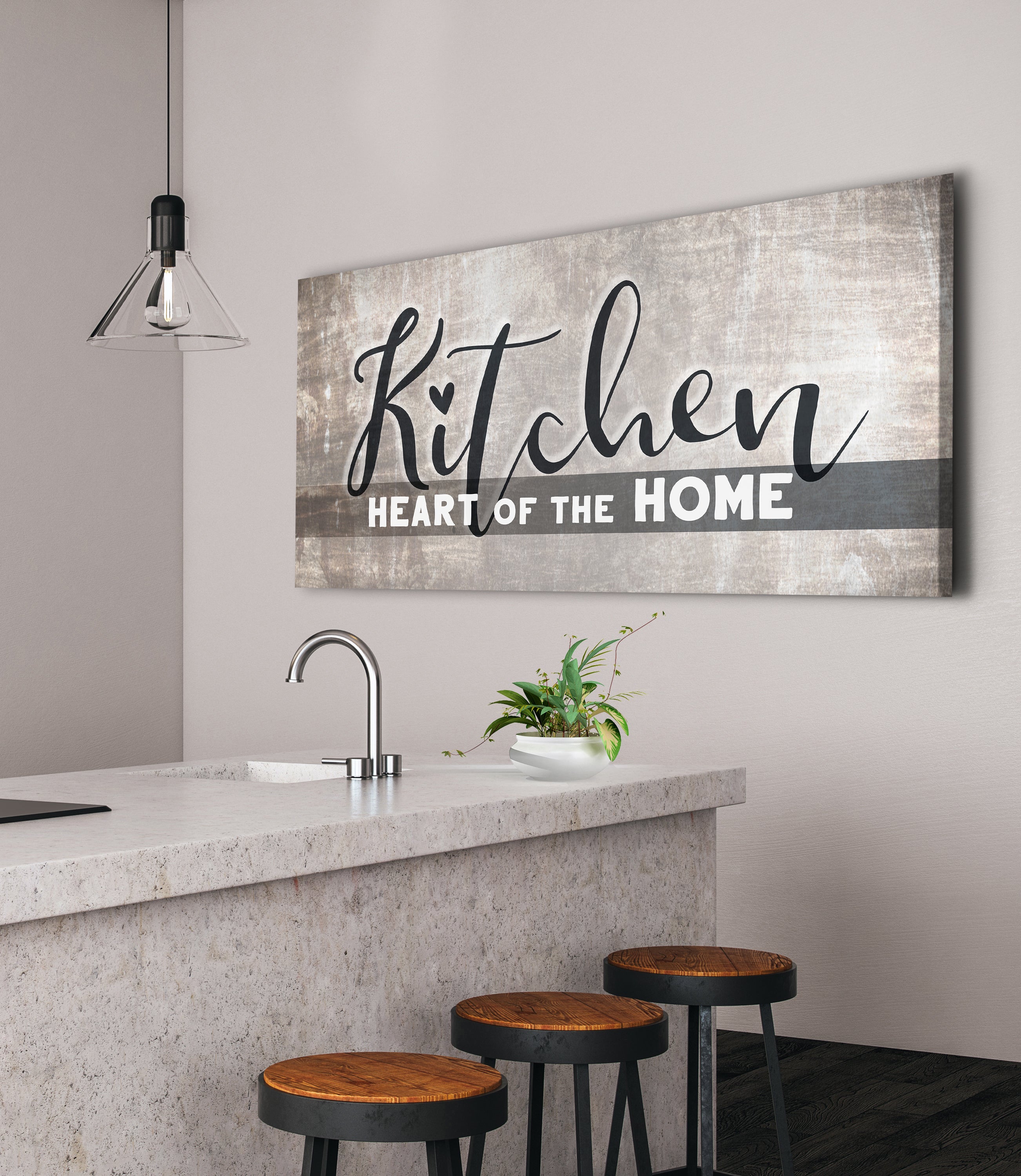  Kitchen Sign Set Kitchen Wall Decor The Heart of The