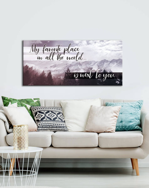 Bedroom Wall  Art Next  To You Wall  Art Wood Frame Ready 
