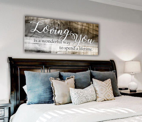  Bedroom  Wall  Art  Loving  You  A Lifetime  Sense Of Art 