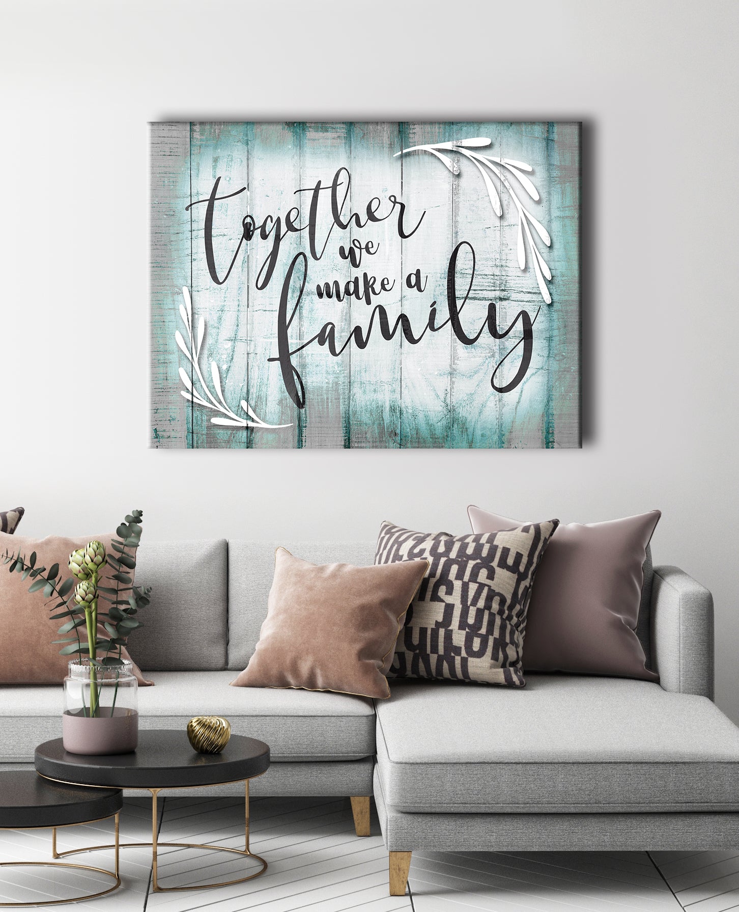 Together We Make A Family Adhesivo decorativo para pared, diseño