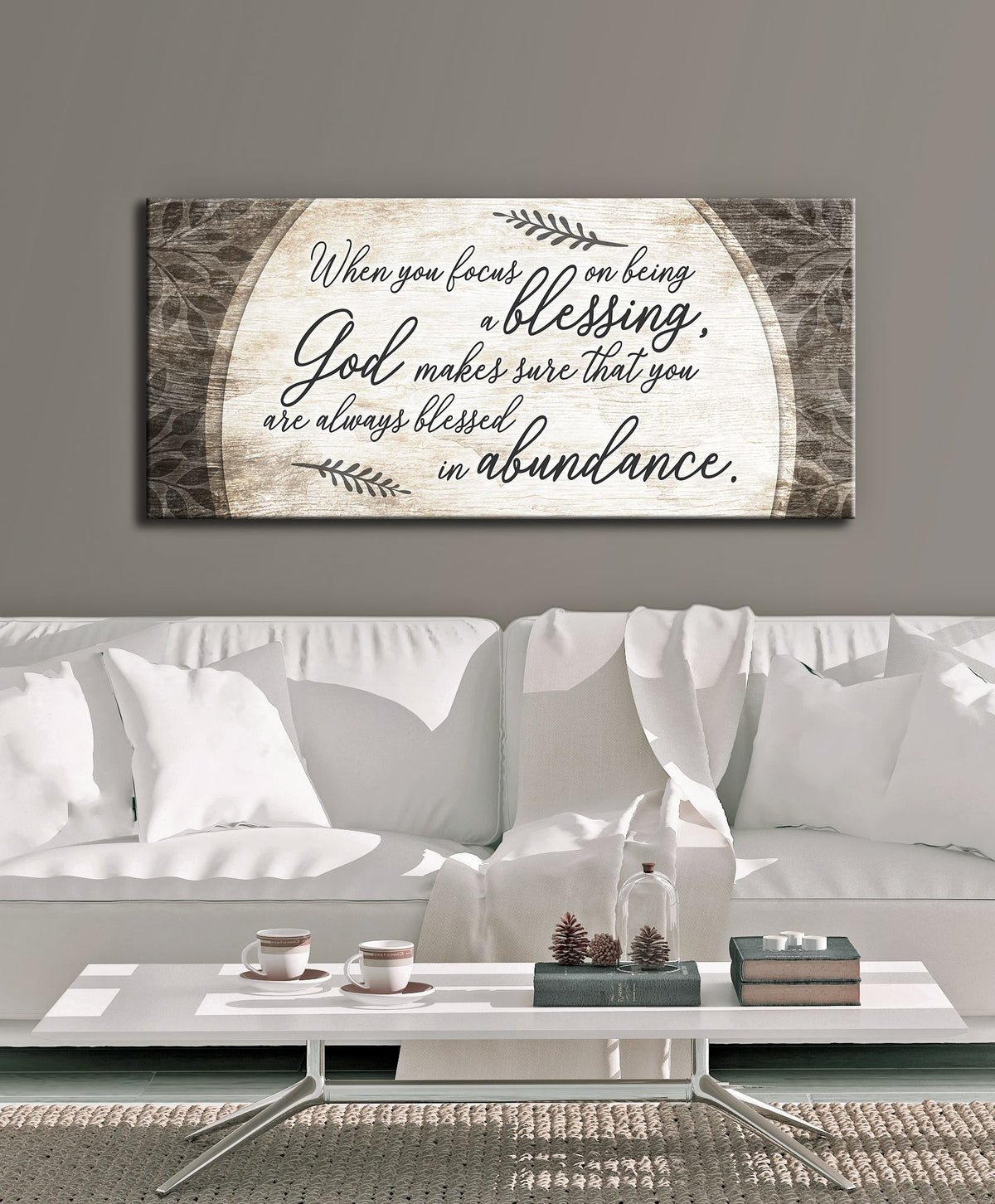  Christian  Wall  Art  When You Focus On Being A Blessing 