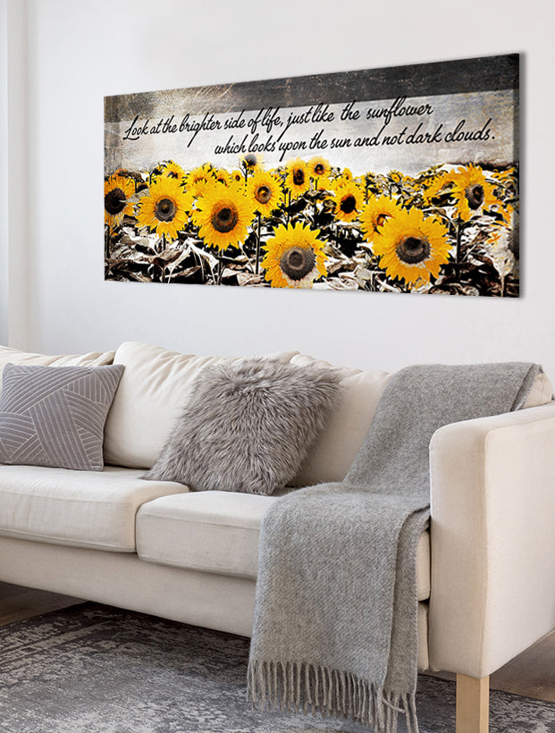Christian Wall Art: Looks at the Brighter Side of Life Sunflowers (Woo ...