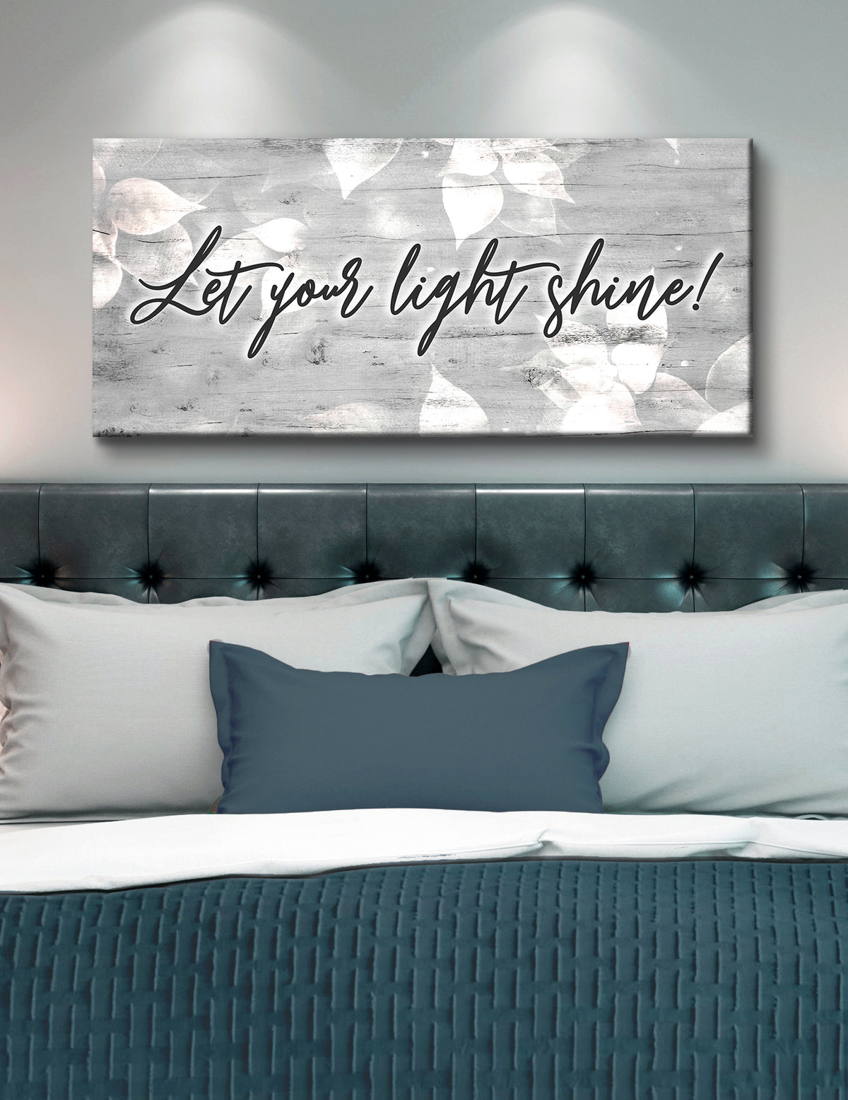 Home Wall Art Let Your Light Shine V2 Wood Frame Ready To Hang Sense Of Art