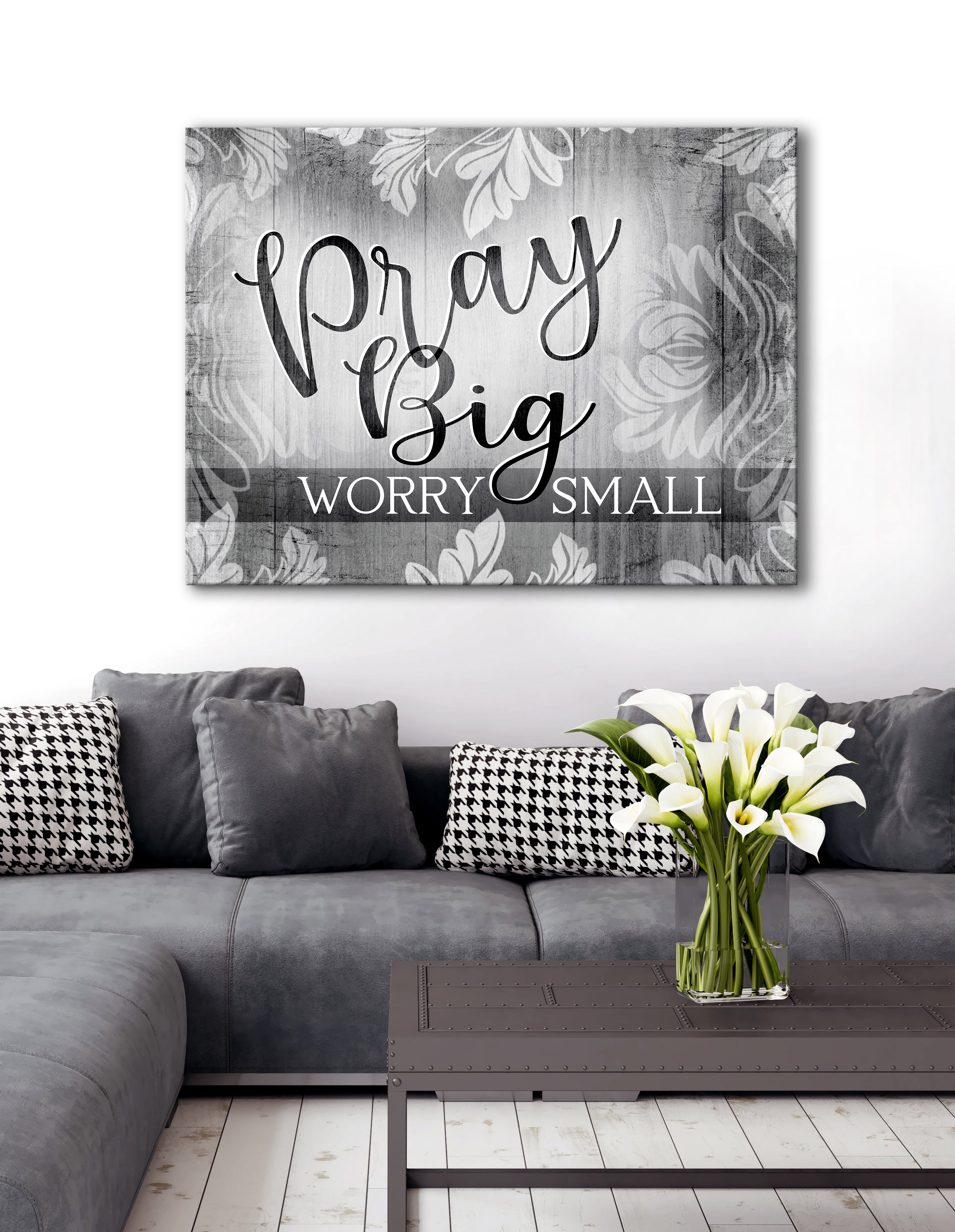 Pray Big Worry Small Stencil by StudioR12  Christian & Inspirational –  StudioR12 Stencils