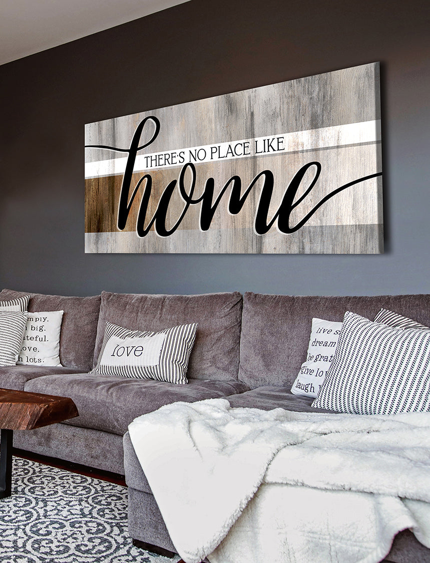 Image of Home Wall Art: There's No Place Like Home V9 (Wood Frame Ready To Hang)