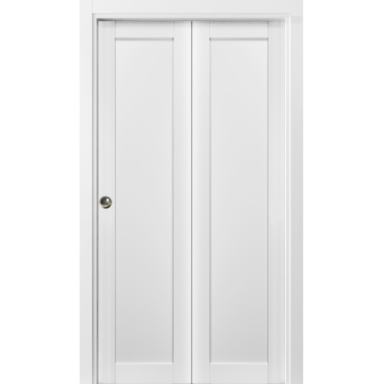 Pantry Kitchen Door with Hardware | Quadro 4111 White Silk | Single ...