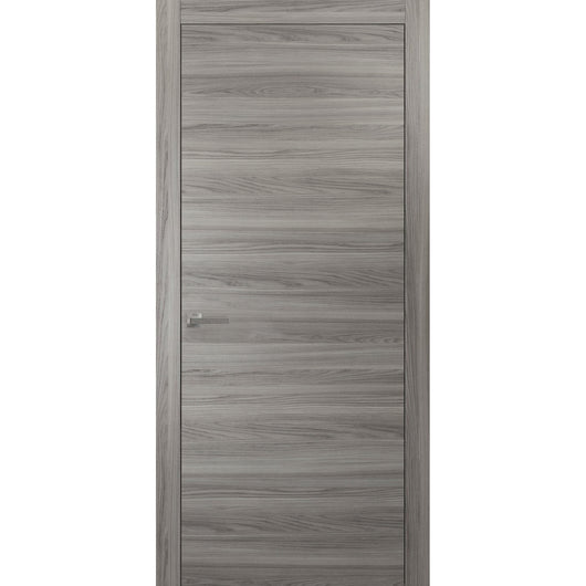 Planum 0010 Interior Modern Flush Solid Wood Door Ginger Ash With Frames Trims Hardware