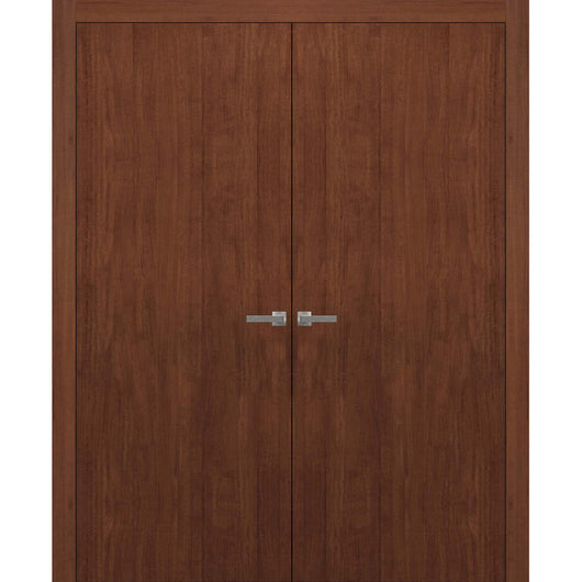 Planum 0010 Interior Modern Closet Solid Double Doors Walnut Modena No Pre Drilled