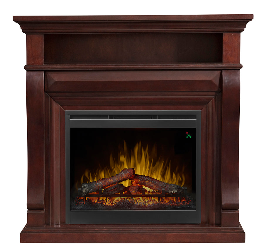 Noah Electric Fireplace Media Console in Espresso Wall or ...